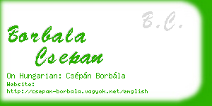 borbala csepan business card